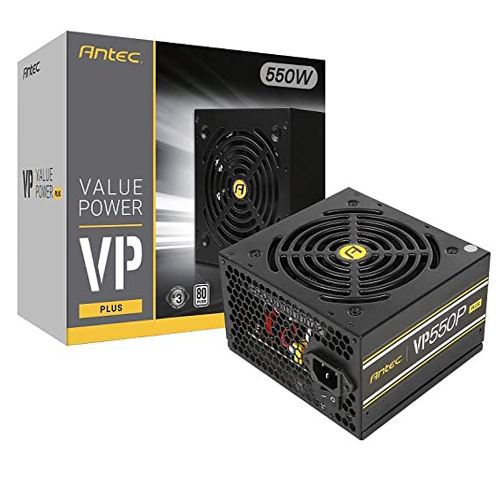 Antec VP550P Plus 550 Watt 80 Plus Non-Modular Gaming Power Supply