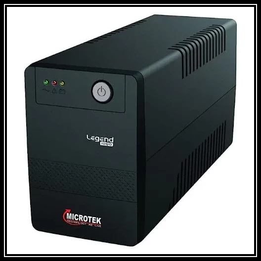Microtek Computer Power Backup UPS Legend 1000VA, Black, for Home, Office and Shops