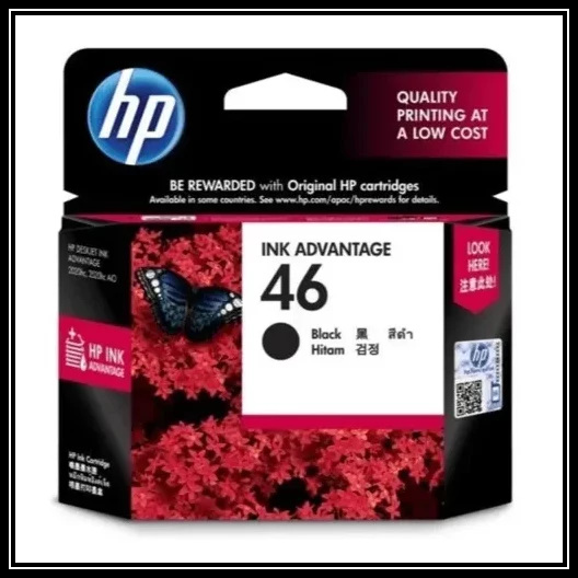 HP 46 Black Original Ink Advantage Cartridge