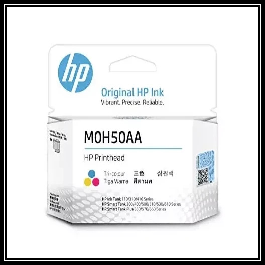 HP Original M0H50AA Tri-Color Printhead for HP Ink Tank 110/310/410, HP Smart Tank 300/400 Series